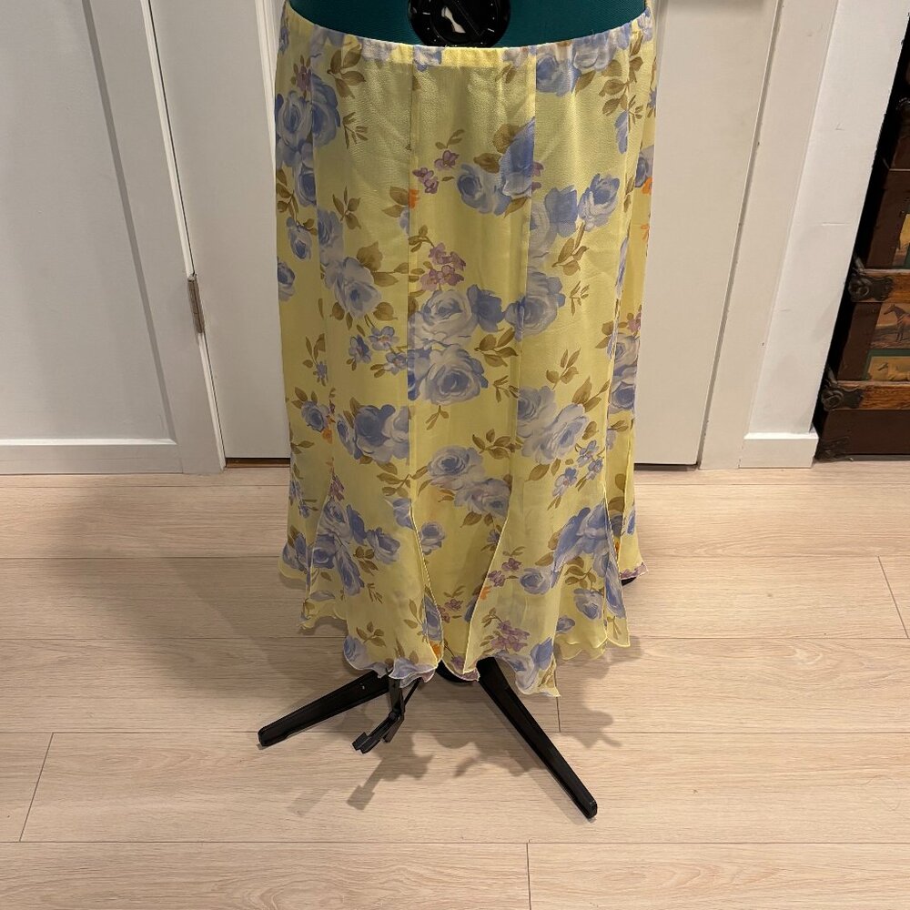 Luisa Spagnoli pure silk floral skirt